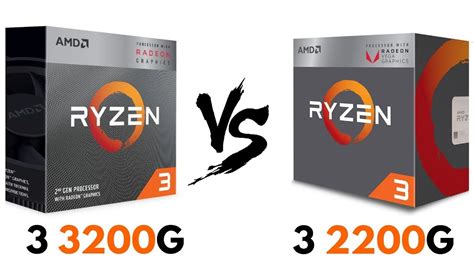 ryzen 3 2200g vs ryzen 3 3200g